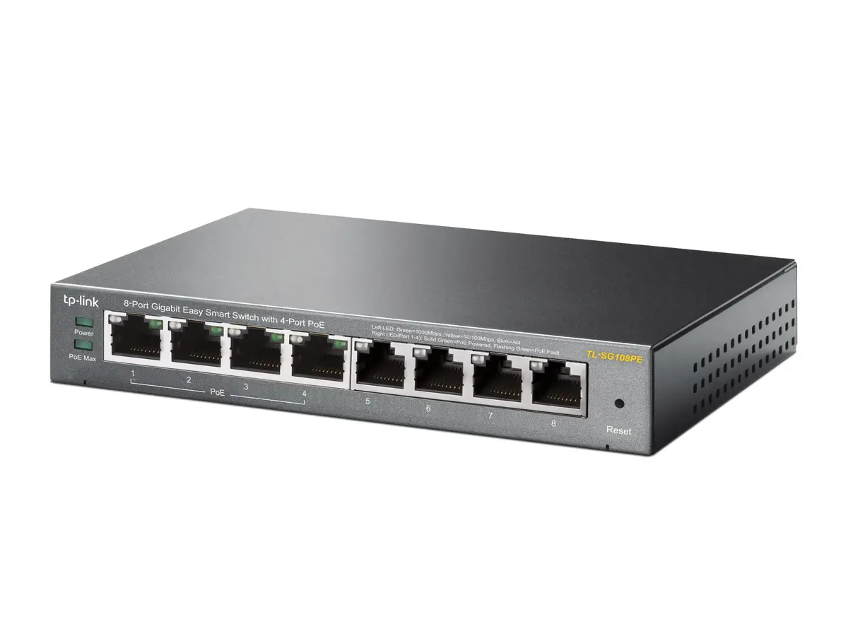 TP-Link TL-SG108PE 8 portu Gigabit Smart komutators ar PoE Photo 3