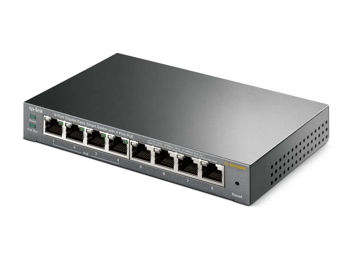 TP-Link TL-SG108PE 8 portu Gigabit Smart komutators ar PoE Photo 4