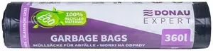 Bee Smart DONAU EXPERT Waste Bags, 360L, LDPE, Black, 10 Pieces