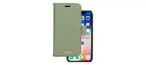 dbramante1928 New York Folio Leather Case for Apple iPhone X/Xs, Olive Green