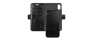 dbramante1928 Bernstorff Leather Folio Case for Apple iPhone X/Xs, Black