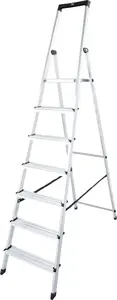 Krause Solidy Single-Sided Aluminum Stepladder, 7 Steps