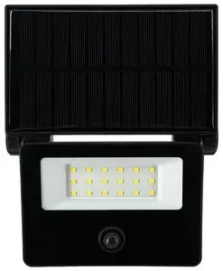 Kanlux FLOWLITE LED prožektors 3W 300lm 4000K ar PIR kustības sensoru IP65 melns