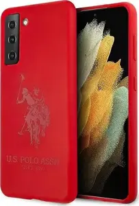 Чехол U.S. Polo Silicone On Tone для Samsung Galaxy S21+ G996, красный