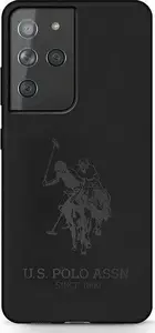 Чехол U.S. Polo Silicone On Tone для Samsung Galaxy S21 Ultra G998, черный
