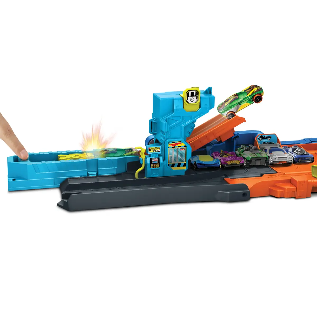 Игровой набор Hot Wheels City Transforming Stunt Garage Photo 3