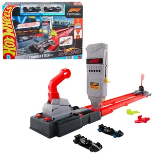Hot Wheels City Racing Formula 1 Grid Start trašu komplekts ar 2 F1 automašīnām 1:64 mērogā