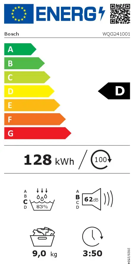 Bosch Serie 6 WQG241001 Heat Pump Tumble Dryer Photo 3