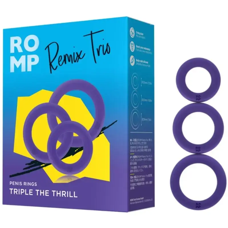 Набор из 3 силиконовых стимуляторов ROMP Remix Trio Photo 5
