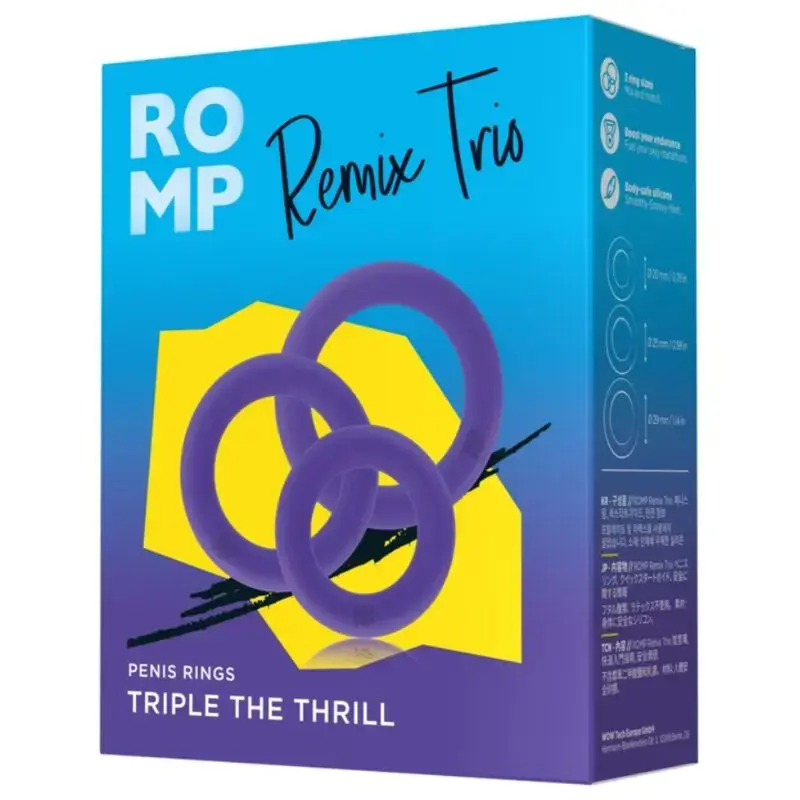 Набор из 3 силиконовых стимуляторов ROMP Remix Trio Photo 6