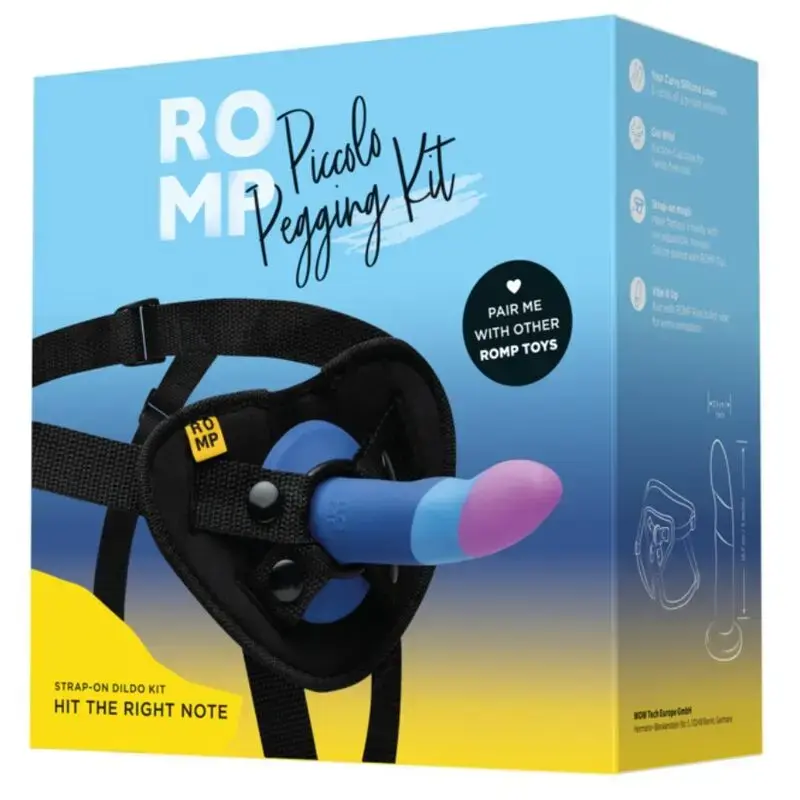 Набор ROMP Piccolo: упряжь и дилдо 14 см Photo 6