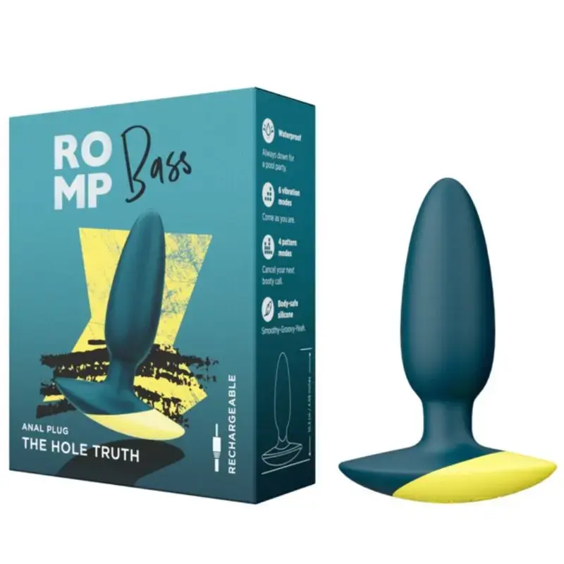 Анальный вибратор ROMP Bass 10 см зеленый Photo 2