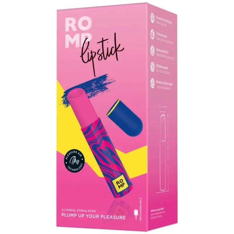 Клиторальный вибратор ROMP Lipstick | 7 уровней Photo 7