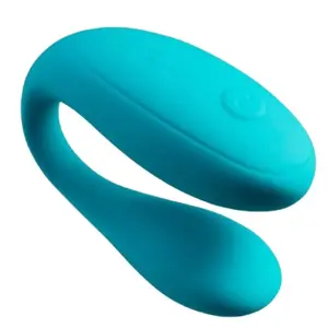 ROMP Join Couples Vibrator, Turquoise, Silicone, 6 Intensities, 4 Patterns