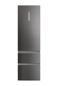 Haier HTW7620DNMP Freestanding Refrigerator with 414 L Total Capacity Stainless Steel No Frost