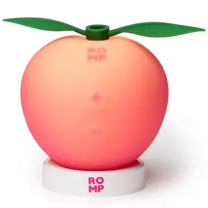 ROMP Pink Peach Clitoral Suction Vibrator, Waterproof Silicone Stimulator