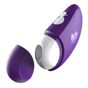 ROMP Free Clitoral Stimulator with Protective Lid, 10 Intensity Levels, Rechargeable, Purple