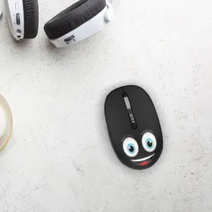 INCA Weeny Wireless Mouse, 1200 DPI, 3 Buttons, 2.4GHz USB-A Receiver, Emoji Design