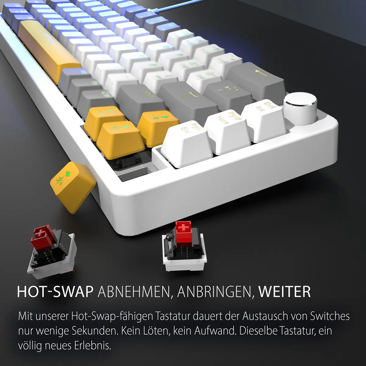 INCA IKG-457 mehāniskā spēļu tastatūra, RGB