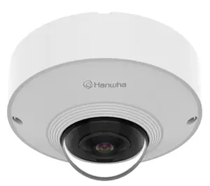 Hanwha Vision QNF-C9010V kupola IP drošības kamera, 3008 x 3008 pikseļi, 360° zivs acs, iekštelpām un āra lietošanai