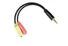 Alcasa AD-HS03 audio adaptera kabelis 3.5mm uz 2x3.5mm Photo 3