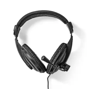 Nedis CHST210BK uzliekamās austiņas ar mikrofonu, melnas
