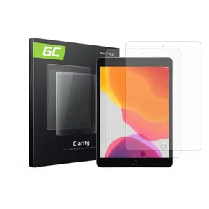 Green Cell GL65 Clear Screen Protector for Apple iPad 7, 9H Hardness, 2-Pack