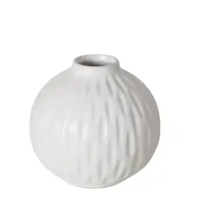 Boltze Zalina Porcelain Vase, 9 cm, White