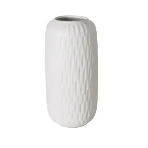 Boltze Zalina porcelāna vāze, 20 cm, balta