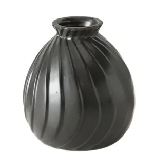 Boltze Zalina porcelāna vāze, 12 cm, melna