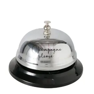 Boltze Champagne Bar Bell, Silver, Metal