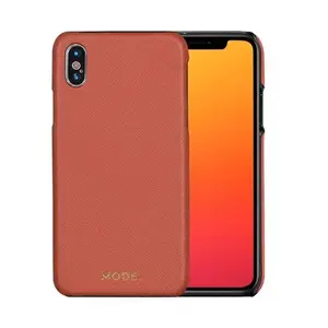dbramante1928 London Leather Cover for iPhone X/Xs, Rusty Rose