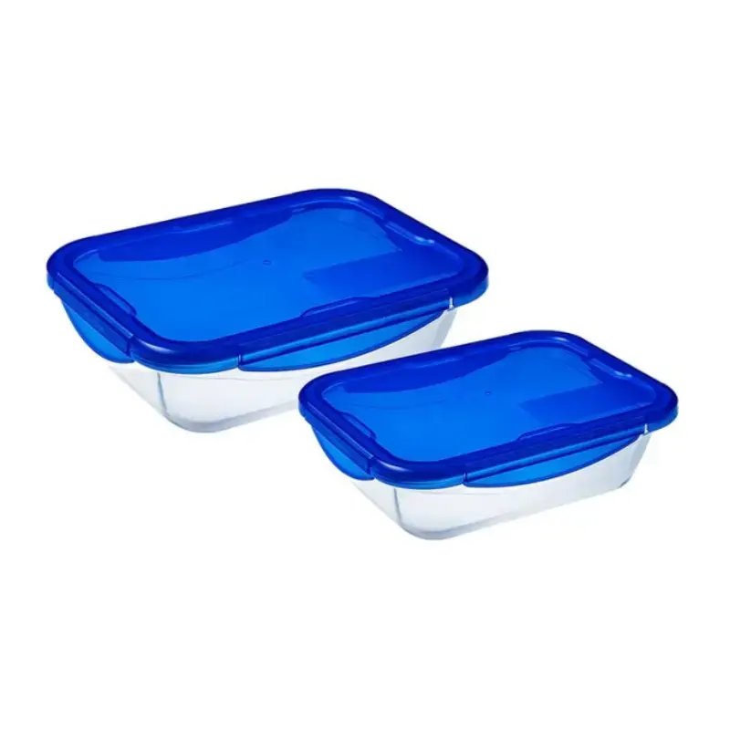 Набор стеклянных контейнеров Pyrex Cook&Go 2 шт Photo 2