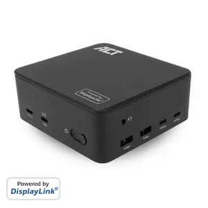 ACT Universal USB-C Docking Station 4K with DisplayLink for 3 HDMI Monitors