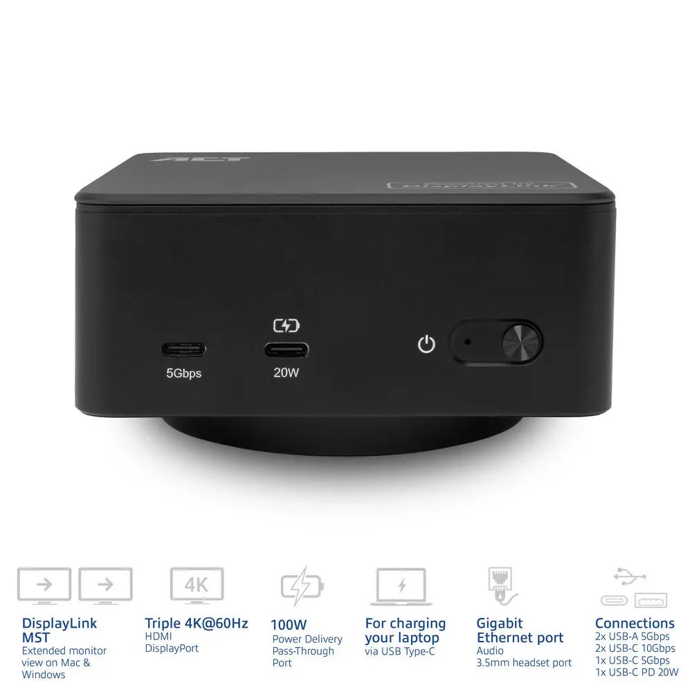 ACT Universal USB-C Docking Station 4K AC7148 Photo 7