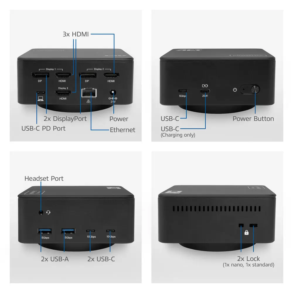 ACT Universal USB-C Docking Station 4K AC7148 Photo 8