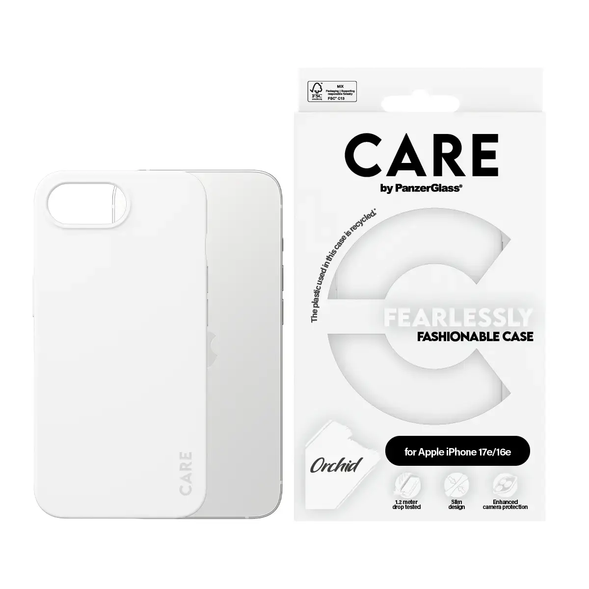 Чехол PanzerGlass CARE для iPhone 17e / 16e - White Orchid Photo 2