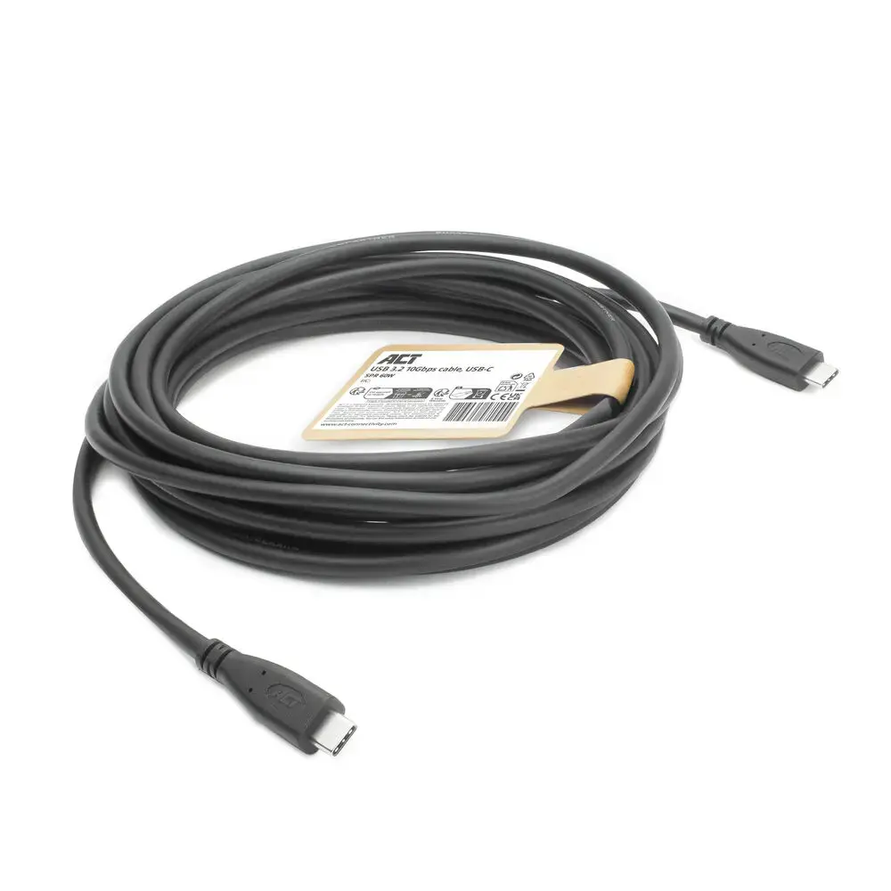ACT AC7445 USB-C uz USB-C kabelis 5 m Photo 2