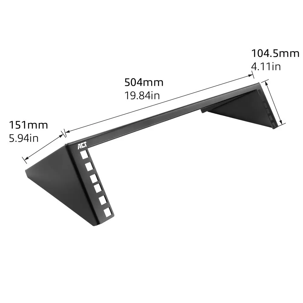 ACT FA2102 Vertical Wall Mounting Bracket 19" 2U Photo 6