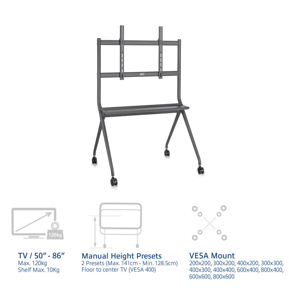 ACT AC8372 Mobile TV and Monitor Floor Stand Photo 4