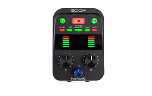 Zoom PodTrak P2 Podcast Recorder 24-bit 48 kHz Black