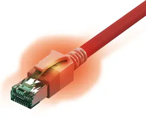 EASYLAN Sacon Cat6a S/FTP tīkla kabelis, RJ-45, 1 m, sarkans