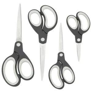 Rapesco 1574 Stationery and Craft Scissors, 4-Piece Set