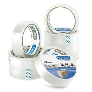 Клейкая лента Rapesco Business Pack, 25 мм x 66 м, прозрачная, 8 рулонов