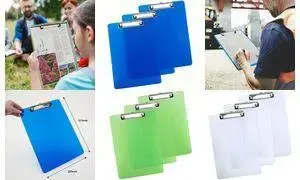 RAPESCO Clipboard, DIN A4, Polypropylene, Spring Clip, Transparent Green