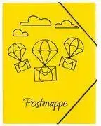 Pagna DIN A4 Document Folder, Polypropylene, Yellow, Elastic Band Closure
