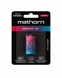 Akyga Mathorn Ultimate CR123A Lithium Battery 1500mAh