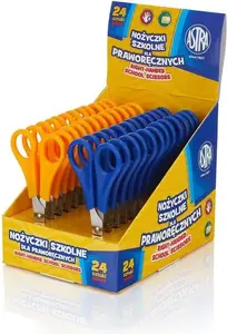 Astra School Scissors for Right-Handed Users, 24-Piece Set