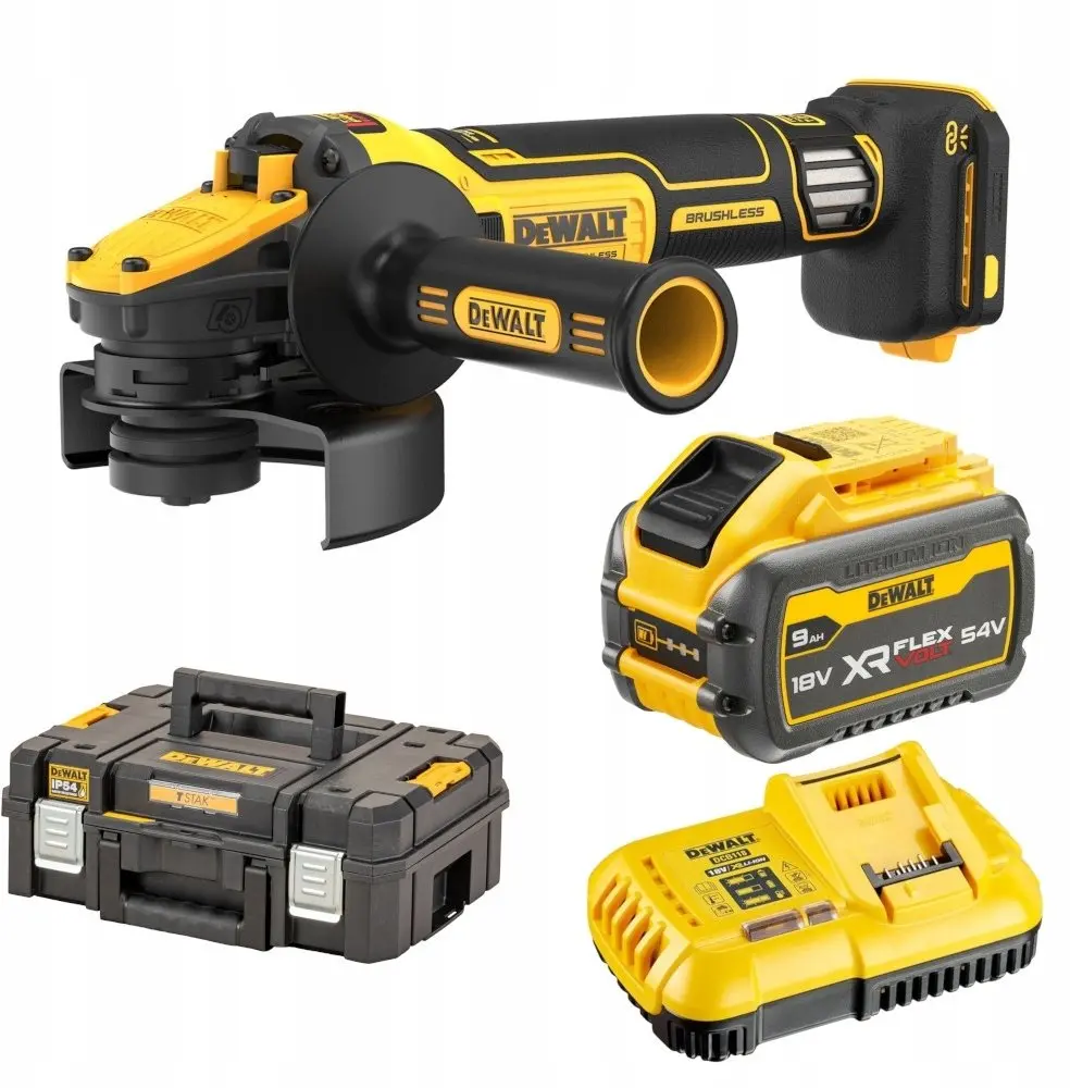 DeWalt DCG409VSX1T akumulatora leņķa slīpmašīna 125mm