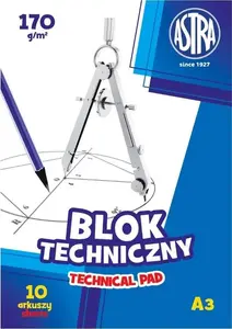 Astra Technical Drawing Paper A3 170g 10 Sheets White